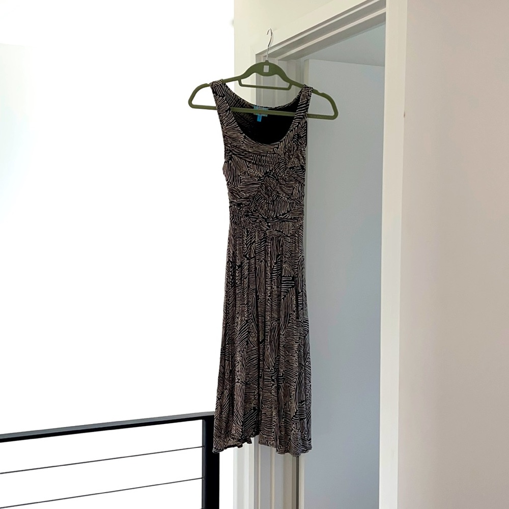 Black and White MIDI Dress from Anthropologie.